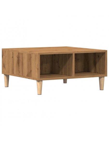 Tavolino da Salotto Artigianale 60x60x30 cm Legno Multistrato
