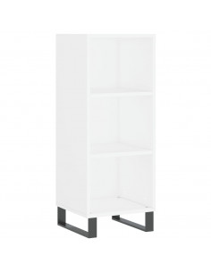 Credenza Bianca 34,5x34x180 cm in Legno Multistrato 2