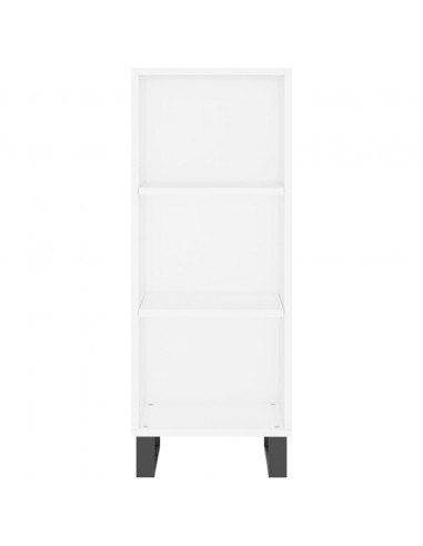 Credenza Bianca 34,5x34x180 cm in Legno Multistrato