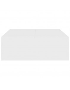 Tavolino da Salotto Bianco 100x100x35 cm Truciolato