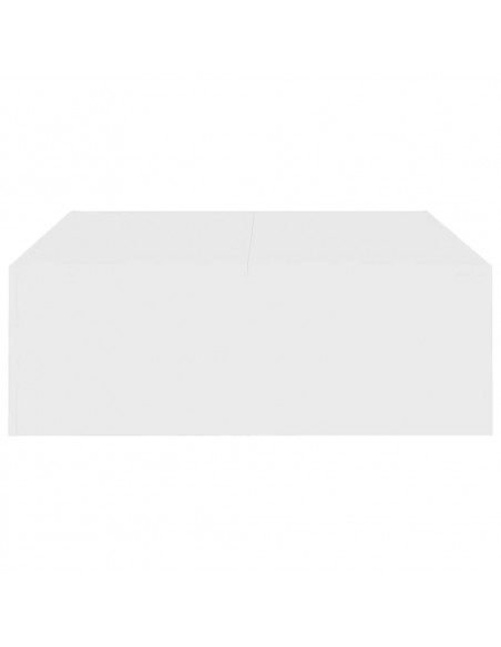 Tavolino da Salotto Bianco 100x100x35 cm Truciolato