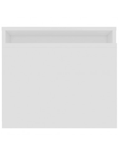 Tavolino da Salotto Bianco 100x48x40 cm in Legno Multistrato