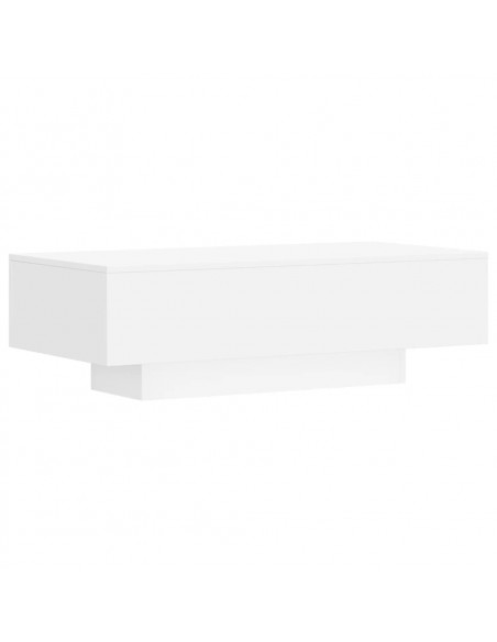 Tavolino da Salotto Bianco 100x49,5x31 cm in Legno Multistrato