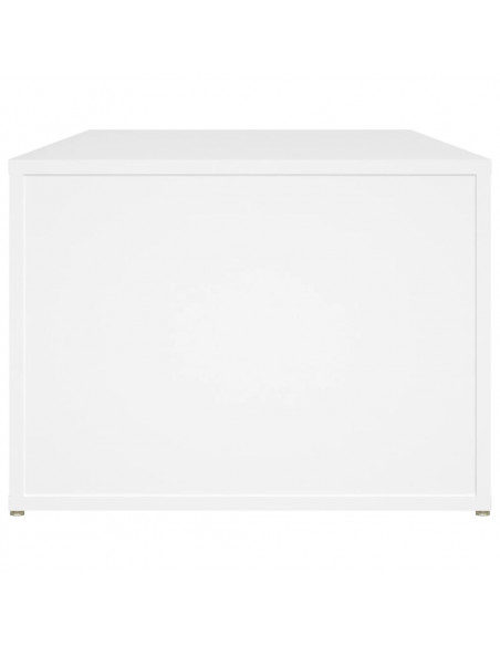 Tavolino da Salotto Bianco 100x50x36 cm in Legno Multistrato