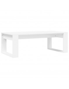 Tavolino da Salotto Bianco 102x50x35 cm in Legno Multistrato