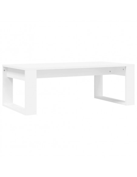 Tavolino da Salotto Bianco 102x50x35 cm in Legno Multistrato