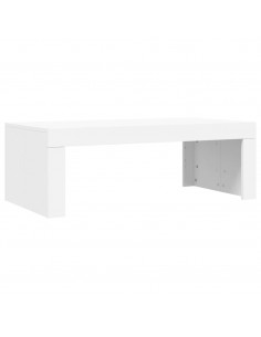 Tavolino da Salotto Bianco 102x50x36 cm in Legno Multistrato