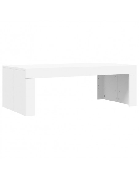 Tavolino da Salotto Bianco 102x50x36 cm in Legno Multistrato