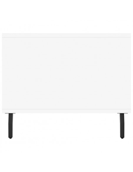 Tavolino da Salotto Bianco 102x50x40 cm in Legno Multistrato