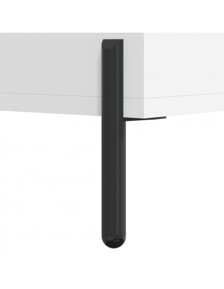 Tavolino da Salotto Bianco 102x50x40 cm in Legno Multistrato