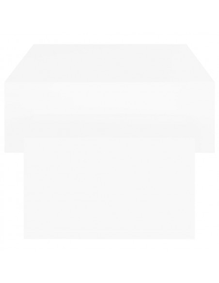 Tavolino da Salotto Bianco 102x55x42 cm Legno Legno Multistrato
