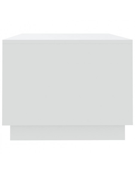 Tavolino da Salotto Bianco 102x55x43 cm in Truciolato