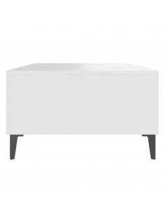 Tavolino da Salotto Bianco 103,5x60x35 cm in Legno Multistrato