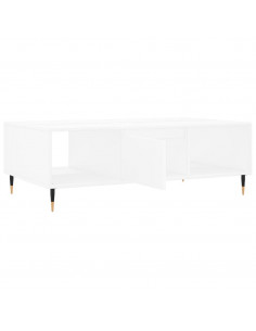 Tavolino da Salotto Bianco 104x60x35 cm in Legno Multistrato