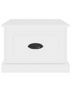 Tavolino da Salotto Bianco 50x50x35 cm in Legno Multistrato