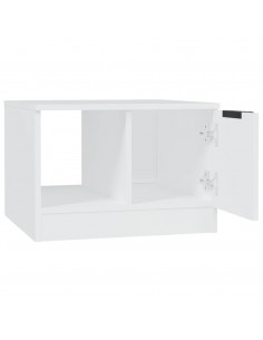 Tavolino da Salotto Bianco 50x50x36 cm in Legno Multistrato