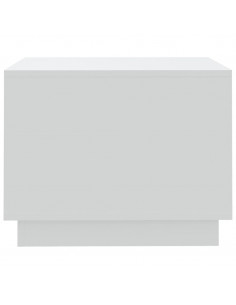 Tavolino da Salotto Bianco 55x55x43 cm in Truciolato