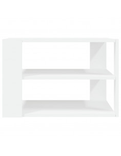 Tavolino da Salotto Bianco 59,5x59,5x40 cm in Legno Multistrato