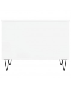 Tavolino da Salotto Bianco 60x44,5x45 cm in Legno Multistrato