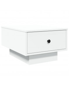 Tavolino da Salotto Bianco 60x45x31 cm in Legno Multistrato