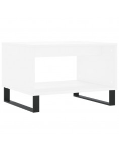 Tavolino da Salotto Bianco 60x50x40 cm in Legno Multistrato