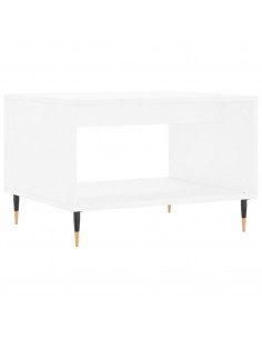 Tavolino da Salotto Bianco 60x50x40 cm in Legno Multistrato
