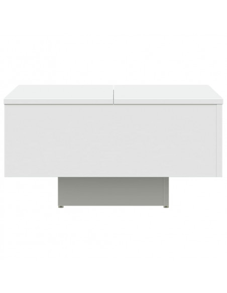 Tavolino da Salotto Bianco 60x60x31,5 cm in Legno Multistrato