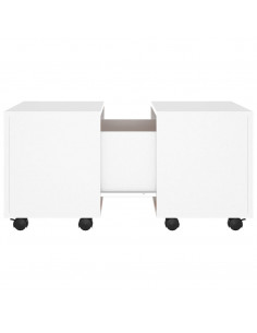 Tavolino da Salotto Bianco 60x60x38 cm in Legno Multistrato