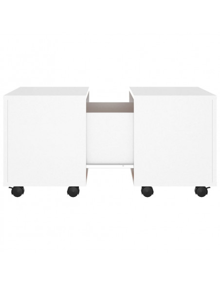 Tavolino da Salotto Bianco 60x60x38 cm in Legno Multistrato