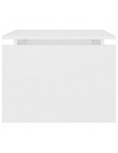 Tavolino da Salotto Bianco 68x50x38 cm Legno Multistrato