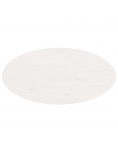 Tavolino da Salotto Bianco 80x40x35 cm Legno Massello di Pino