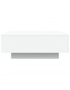 Tavolino da Salotto Bianco 80x80x31 cm in Legno Multistrato