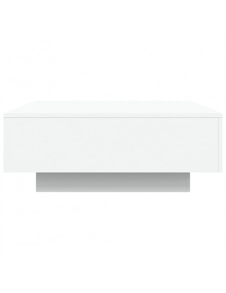 Tavolino da Salotto Bianco 80x80x31 cm in Legno Multistrato