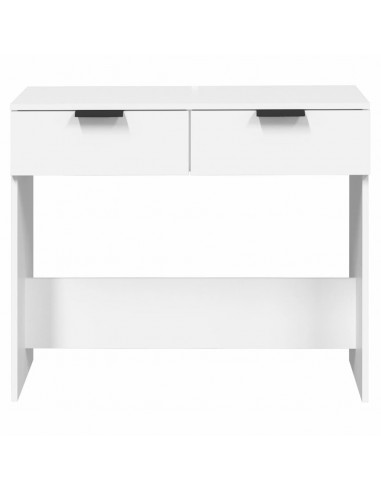 Tavolino da Salotto Bianco 90x36x75 cm in Legno Multistrato