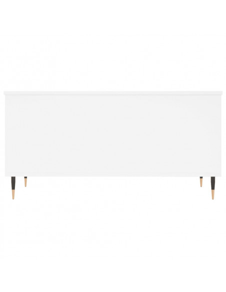 Tavolino da Salotto Bianco 90x44,5x45 cm in Legno Multistrato