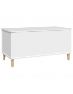 Tavolino da Salotto Bianco 90x44,5x45 cm in Legno Multistrato