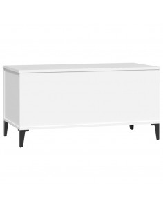 Tavolino da Salotto Bianco 90x44,5x45 cm in Legno Multistrato