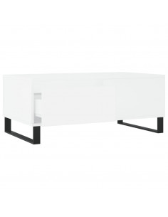 Tavolino da Salotto Bianco 90x50x36,5 cm in Legno Multistrato