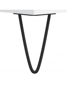 Tavolino da Salotto Bianco 90x50x40 cm in Legno Multistrato