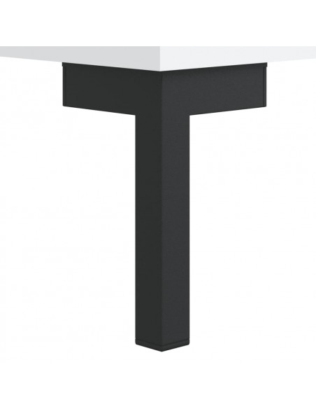 Tavolino da Salotto Bianco 90x50x40 cm in Legno Multistrato