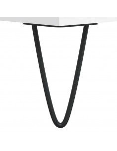 Tavolino da Salotto Bianco 90x50x40 cm in Legno Multistrato