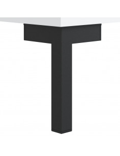 Tavolino da Salotto Bianco 90x50x40 cm in Legno Multistrato