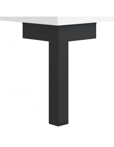 Tavolino da Salotto Bianco 90x50x40 cm in Legno Multistrato