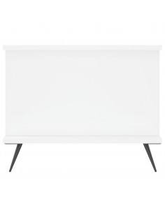 Tavolino da Salotto Bianco 90x50x40 cm in Legno Multistrato