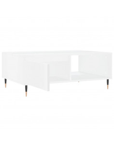Tavolino da Salotto Bianco 90x60x35 cm in Legno Multistrato