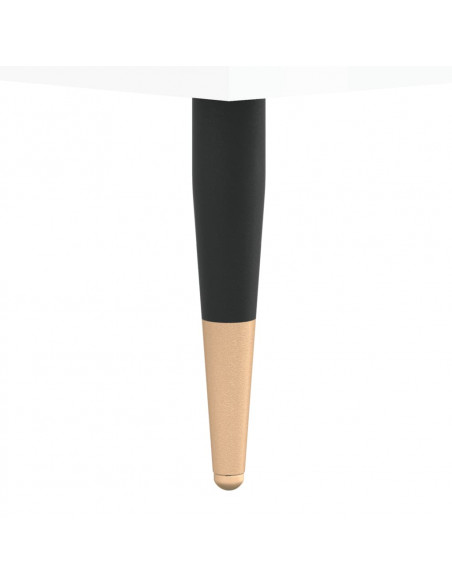 Tavolino da Salotto Bianco Lucido 102x50x40cm Legno Multistrato