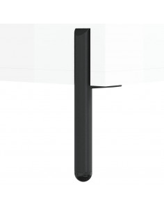 Tavolino da Salotto Bianco Lucido 102x50x40cm Legno Multistrato