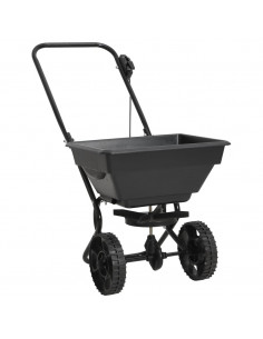 Spargisale a Spinta in PVC e Acciaio 92x46x70 cm 15 L 2