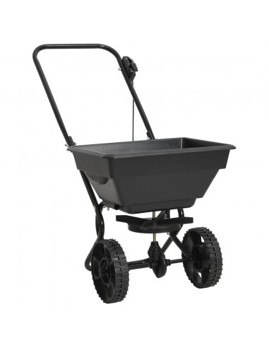 Spargisale a Spinta in PVC e Acciaio 92x46x70 cm 15 L