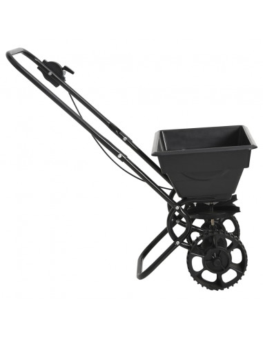 Spargisale a Spinta in PVC e Acciaio 92x46x70 cm 15 L